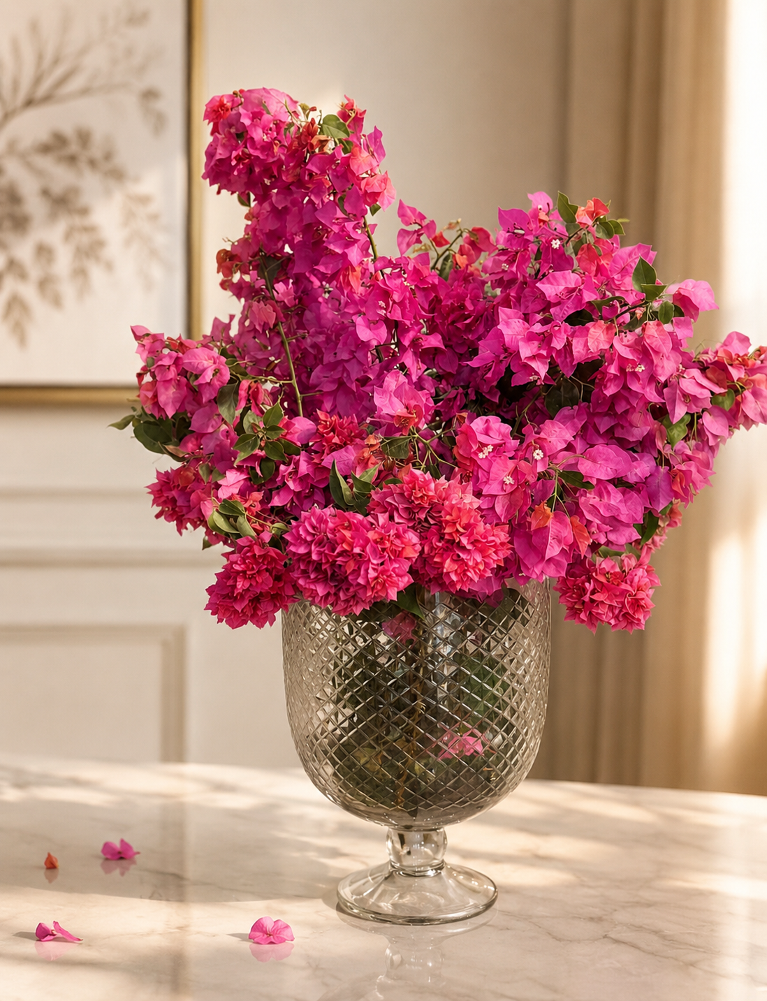 Textured Glass Vase