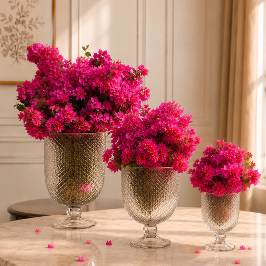 Textured Glass Vase