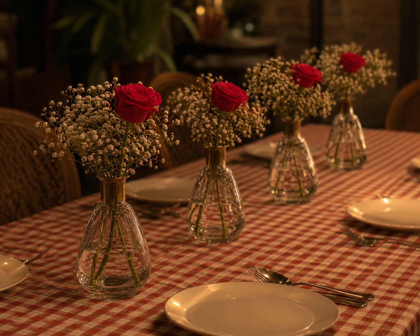 Elegant Dining Table Vase Se