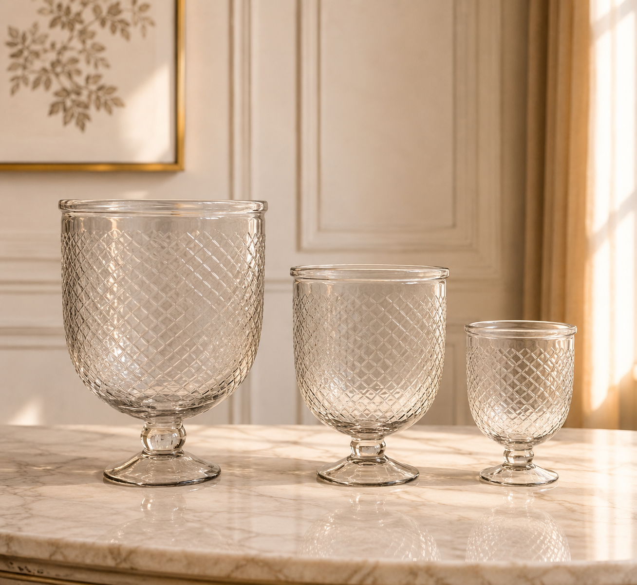 Textured Glass Vase