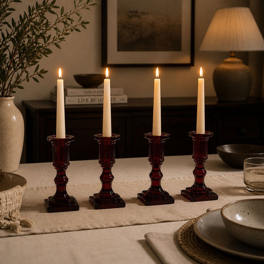 AVAAS Classic Glass Candle Stand